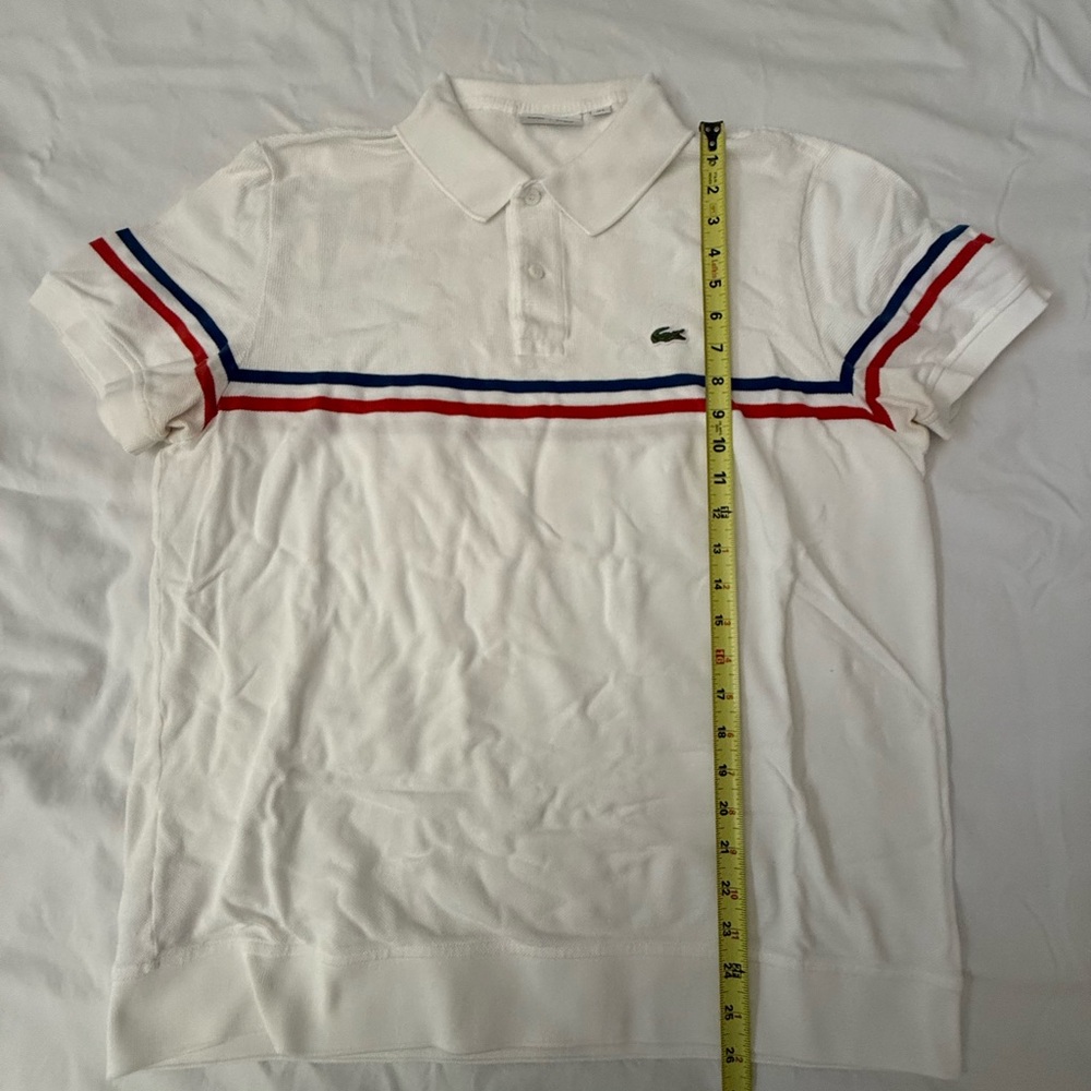 Lacoste Polo Shirt with Red and Blue Accents